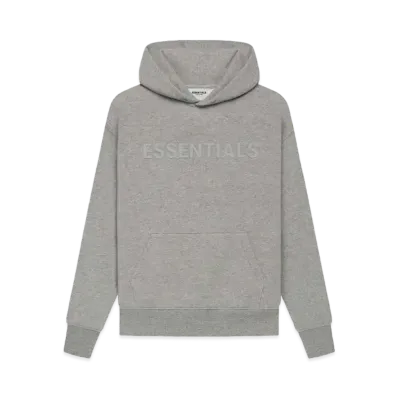 FEAR OF GOD ESSENTIALS Kids Pull-Over Hoodie "Dark Heather Oatmeal"