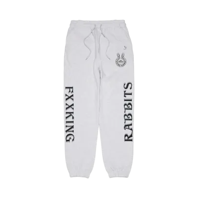 FR2 Embroidery Logo within Face Outline Sweat Pants "Ash"