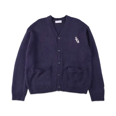 WIND AND SEA S_E_A MOHAIR CARDIGAN "Navy"