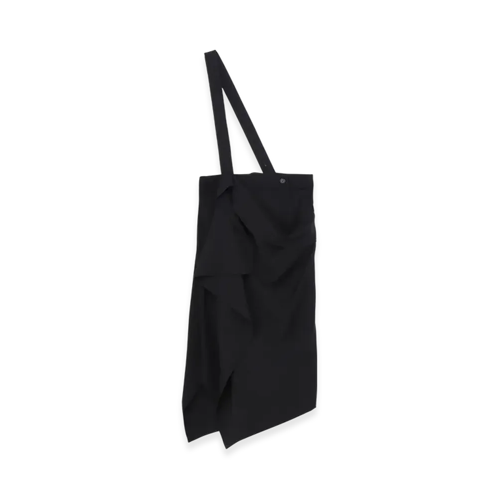 Yohji Yamamoto Gabardine 2Way Suspender Skirt "Black"