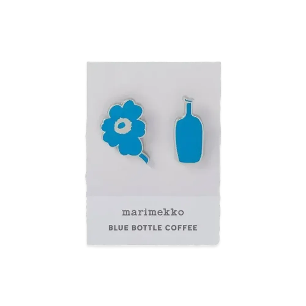 Marimekko x BLUE BOTTLE COFFEE Enamel Pin Set "White"