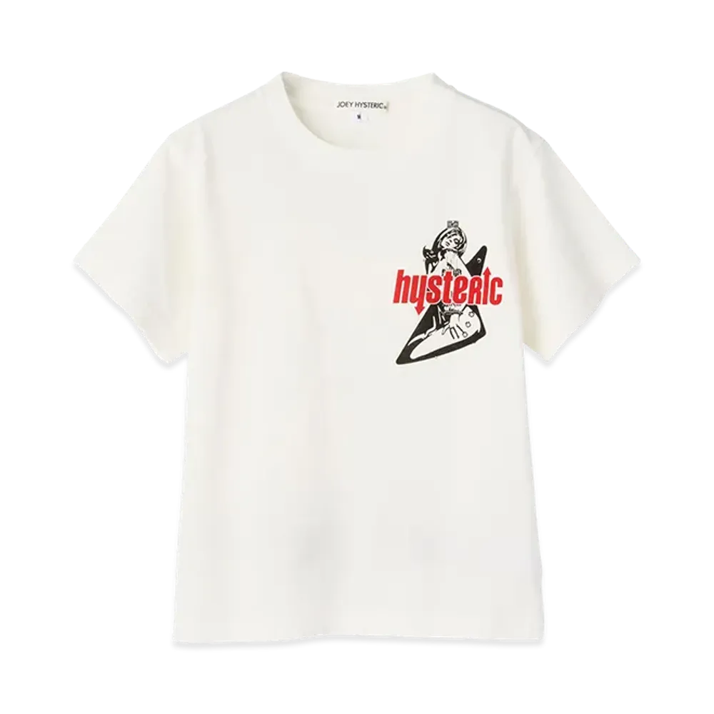 HYSTERIC GLAMOUR HYS Flare Logo Tee "White"