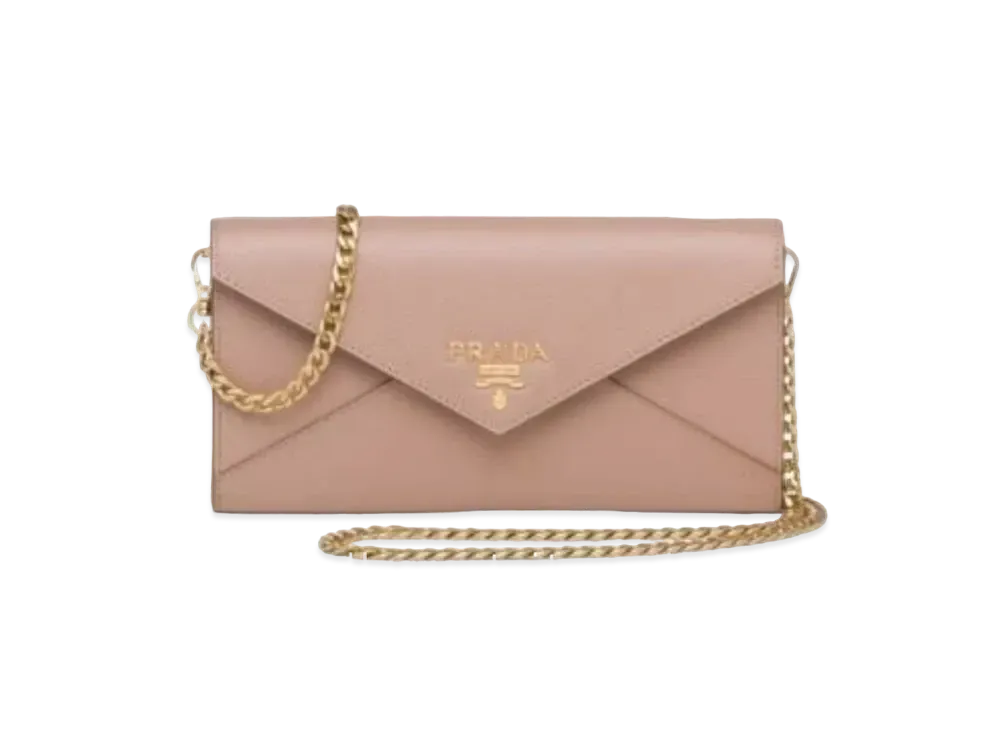 PRADA Saffiano Leather Mini Bag "Pink Beige"