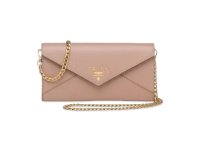 PRADA Saffiano Leather Mini Bag "Pink Beige"