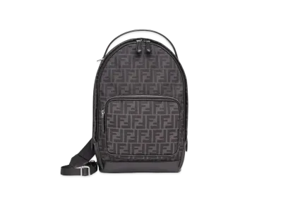 FENDI One-Shoulder Backpack FF Jacquard Fabric Backpack "Multicolor"