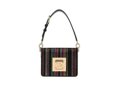 Dolce&Gabbana Bag Heat Seal Rhinestone Embroidery DG Closure "Multicolor"