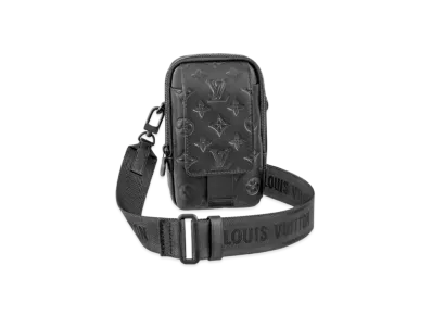 Louis Vuitton Double Phone Pouch Monogram Shadow "Noir"