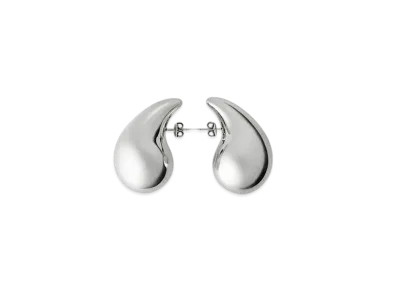 Bottega Veneta Large Drop Earrings "Silver"