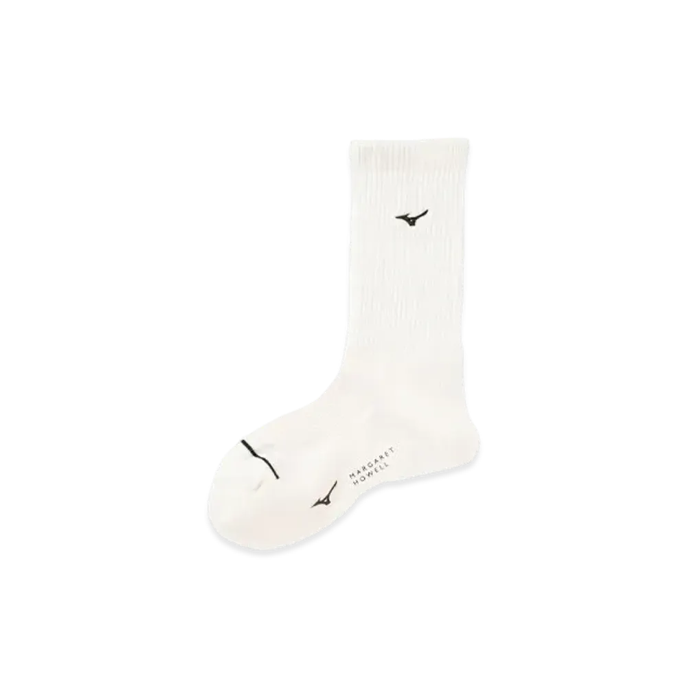 MIZUNO For Margaret Howell Women's Dry Vector Socks "White"