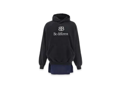BALENCIAGA Be Different Layered Hoodie "Black"