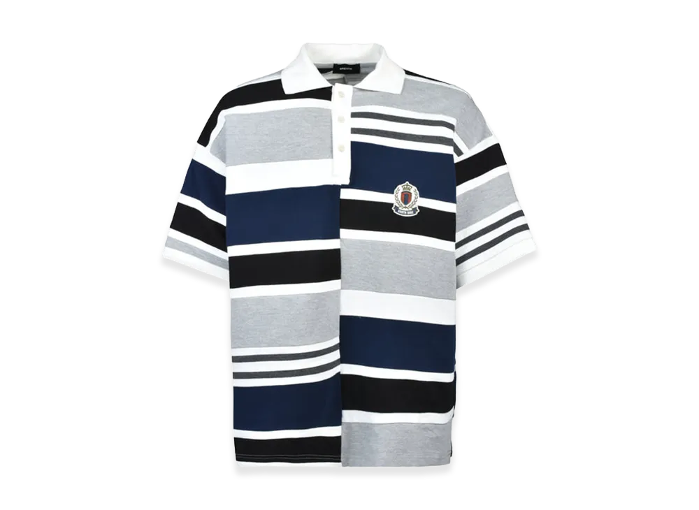 BREATH Emblem Logo Crazy Border Polo Shirt "Black"