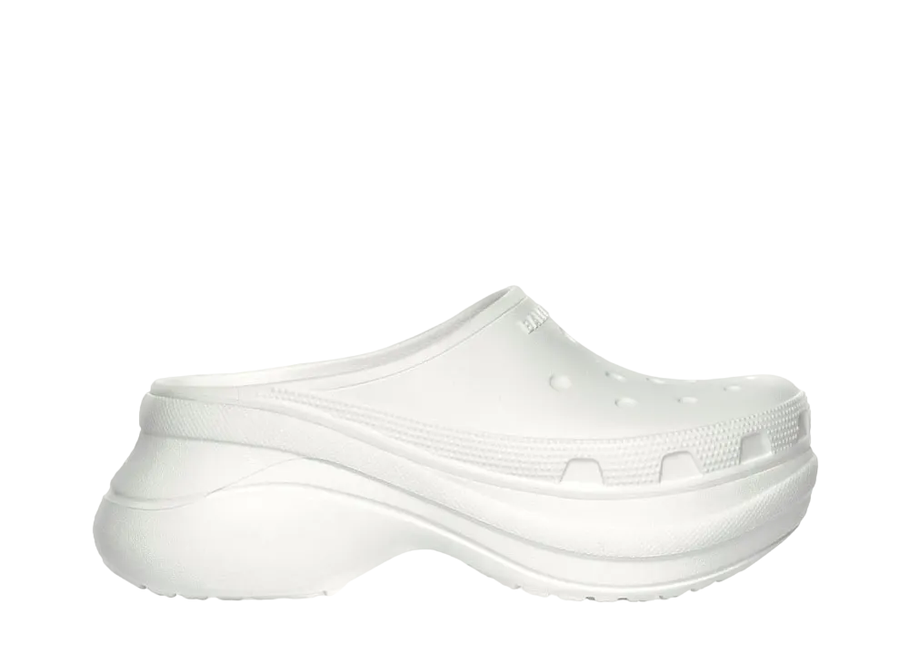BALENCIAGA Women's Crocs Mule "White"