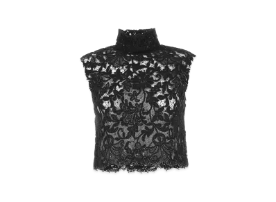 Saint Laurent Women's Lace Top "Black"