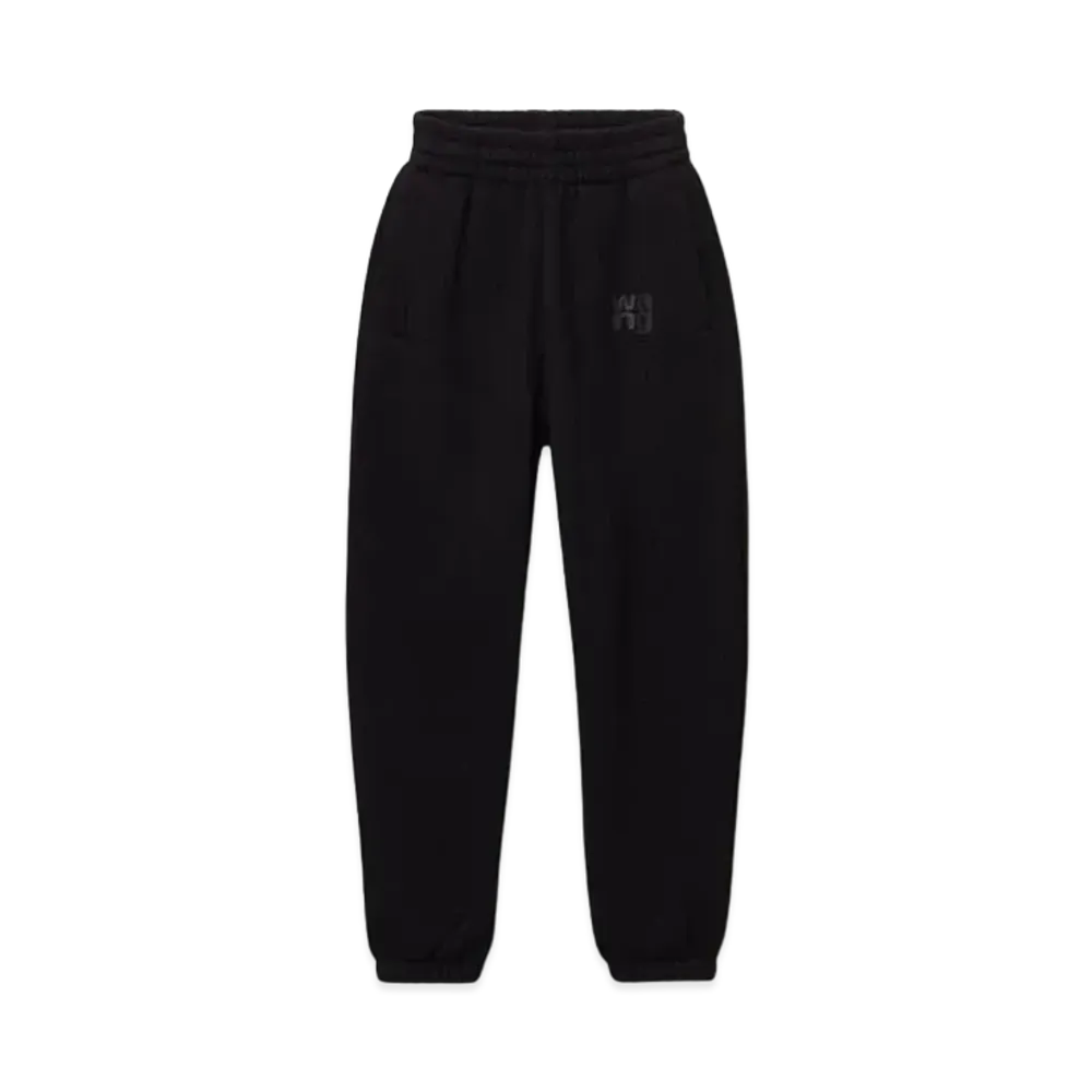 Alexander Wang Structured Terry Puff Logo Sweat Pants "Black"
