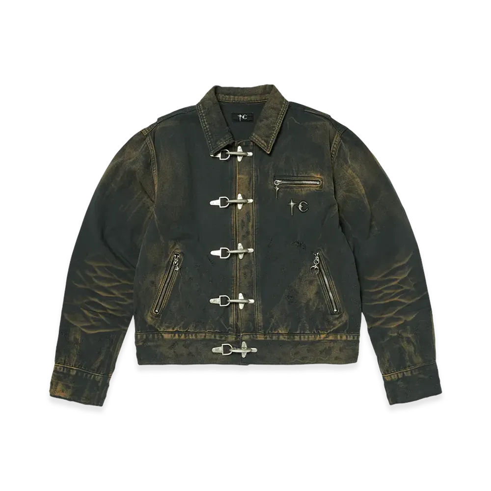 THUG CLUB TC Two Tone Washed Jacket "Rust Black"
