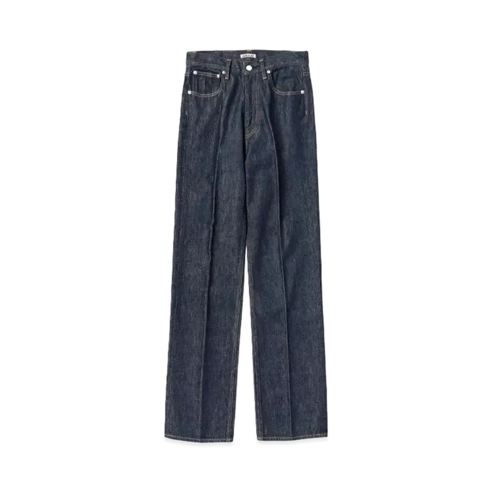 AURALEE Hard Twist Denim 5P Pants "Indigo"