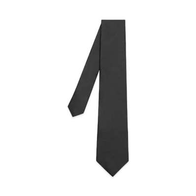 Paul Smith Silk Solid Color Tie "Black"