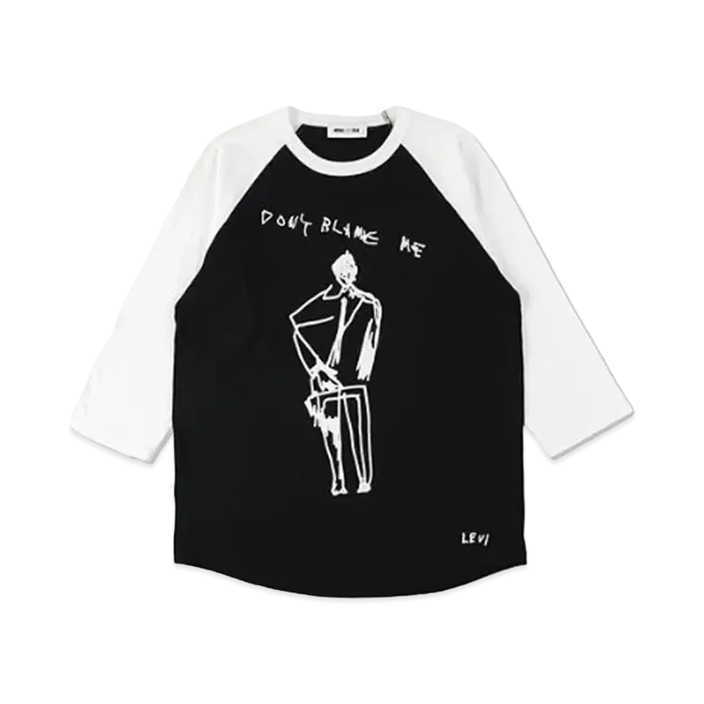 WIND AND SEA x Levi Pata Raglan tee "Black/White"
