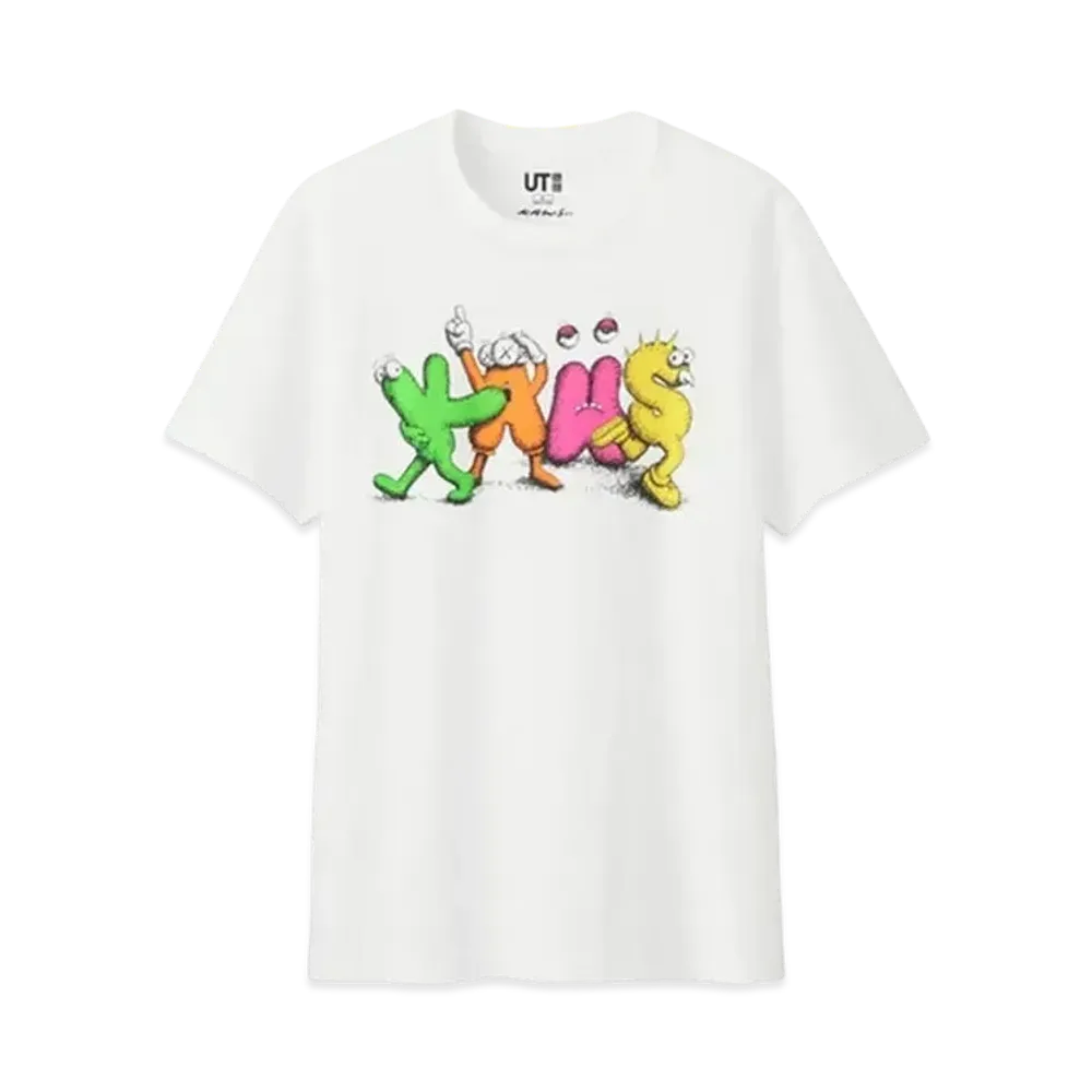 KAWS x Uniqlo Logo Tee "White"