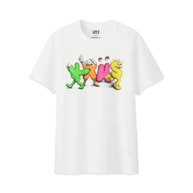 KAWS x Uniqlo Logo Tee "White"