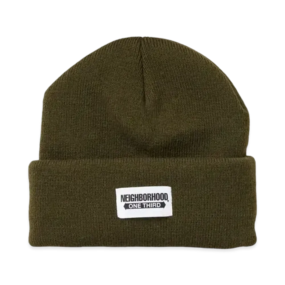 NEIGHBORHOOD OT . Beanie "Olive Drab"