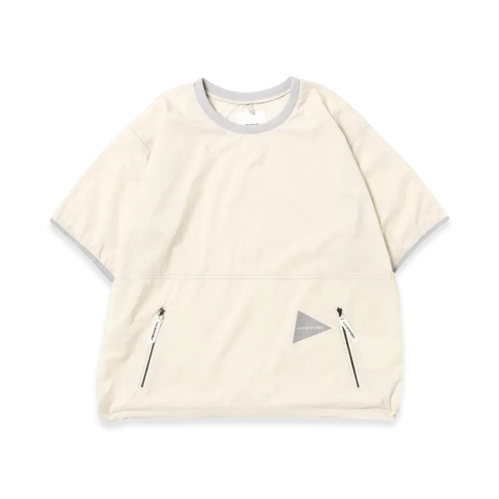 and wander Pertex Wind T "Off White"
