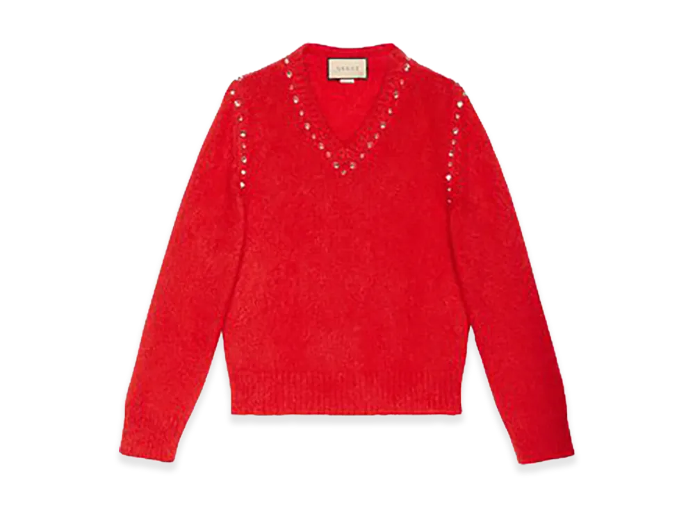 GUCCI Women's Mohair Sweater "Multicolor"