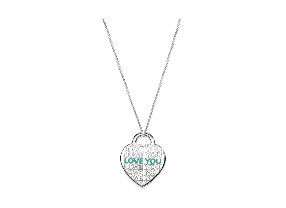 Tiffany & Co. Return to Tiffany Love You Heart Tag Pendant "Silver/Tiffany Blue"
