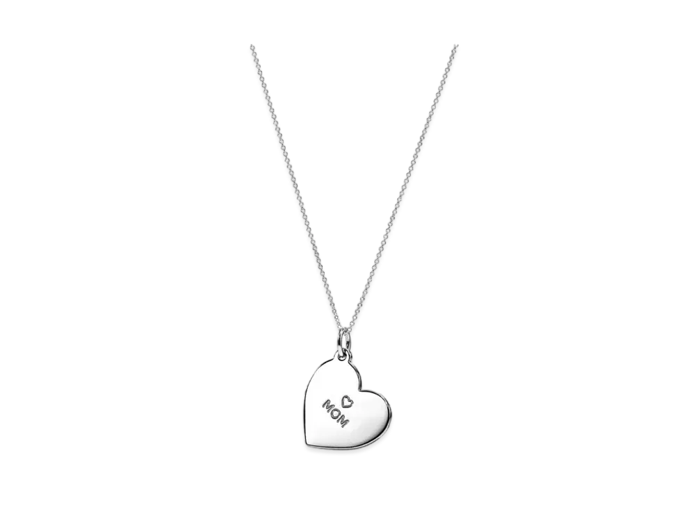 Tiffany & Co. Mom Medium Heart Tag Pendant "Sterling Silver"