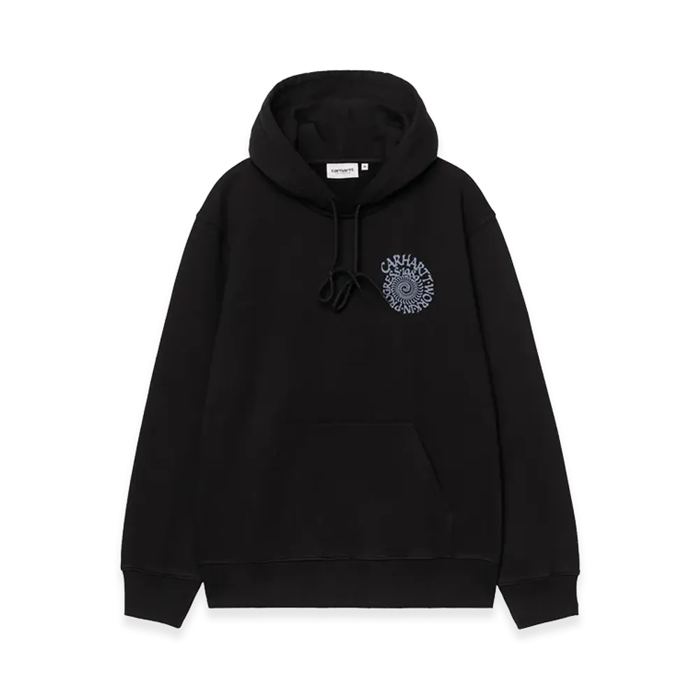 Carhartt WIP Hooded Spiral Sweat "Black"