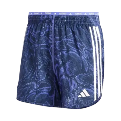 adidas Own The Run Excite Allover Print Aeroready Shorts "Semi Cobalt Blue"