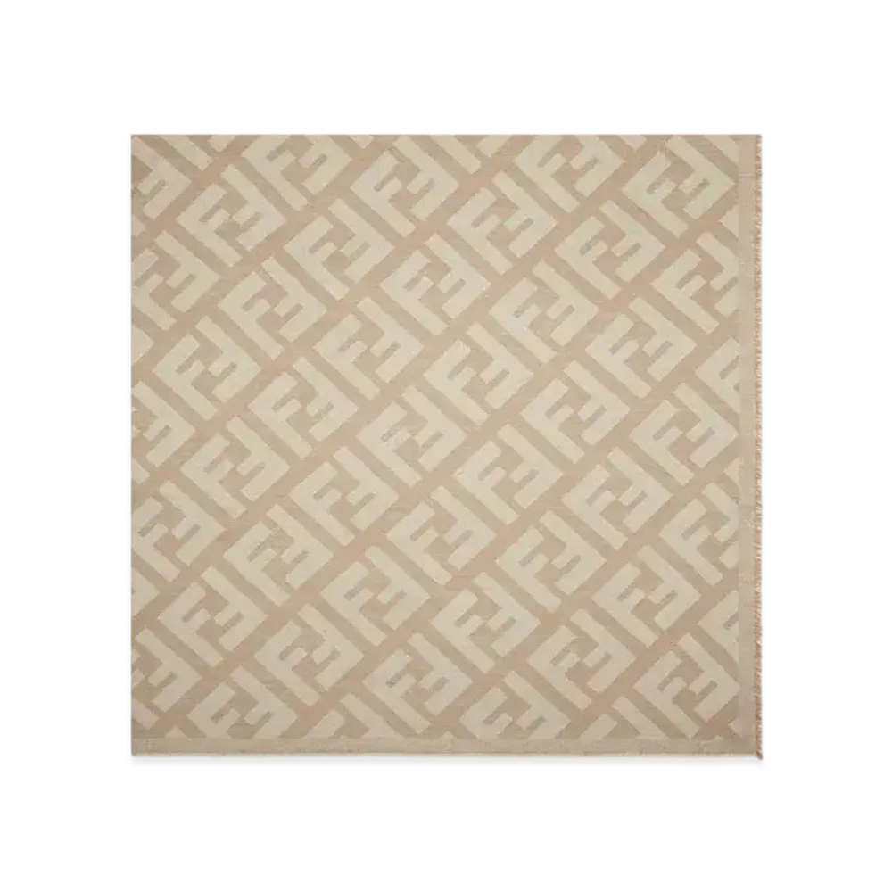 FENDI FF Shawl Wool & Cashmere "Brown"