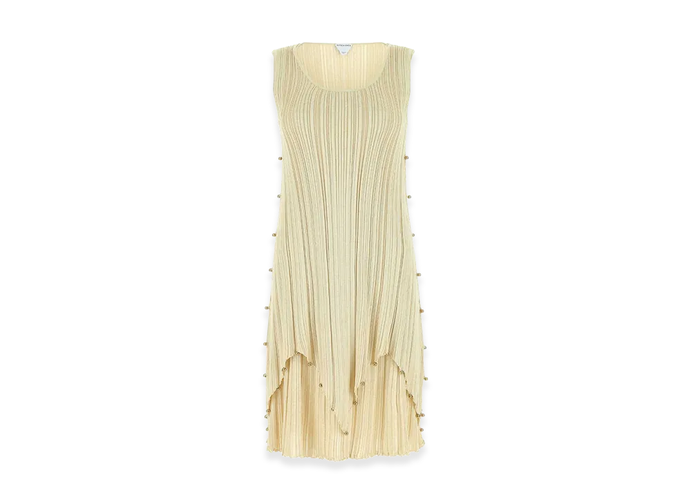 Bottega Veneta Women's Polyester Blend Dress "Gold"