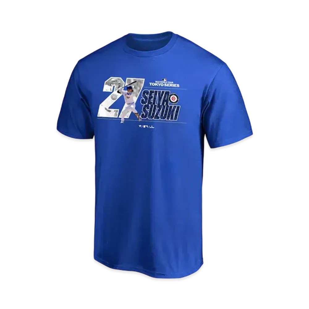 MLB Fanatics Cubs Seiya Suzuki MLB Tokyo Series Opening Game T-shirt Kids "Blue"
