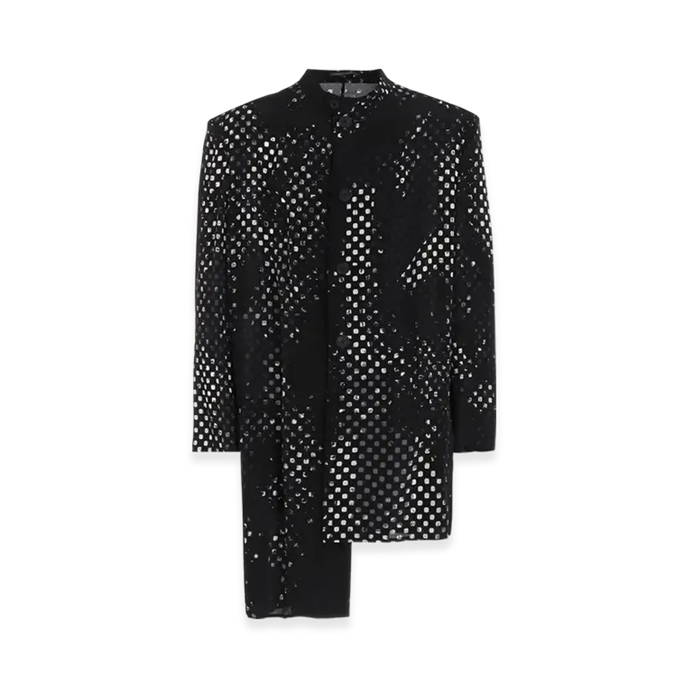 Yohji Yamamoto POUR HOMME Dot Print Jacket "Black"