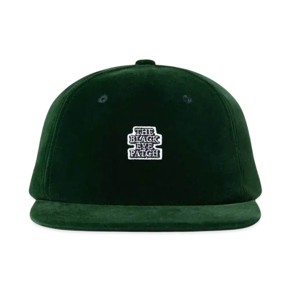 BlackEyePatch OG Label Velour Cap "Green"
