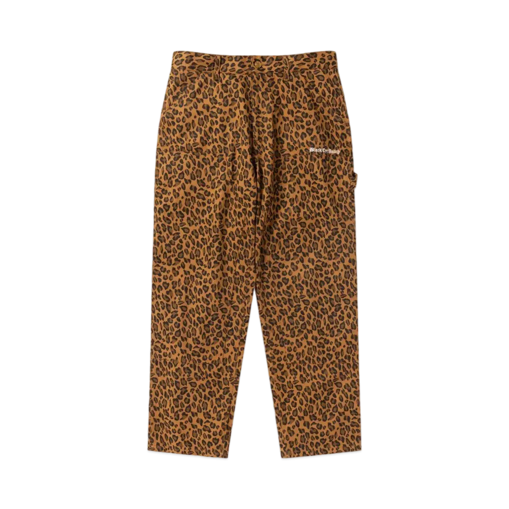 BlackEyePatch Leopard Patterned Double Knee Pants "Leopard"