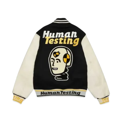HUMAN MADE A$AP Rocky HUMAN TESTING VARSITY JACKET "Black"