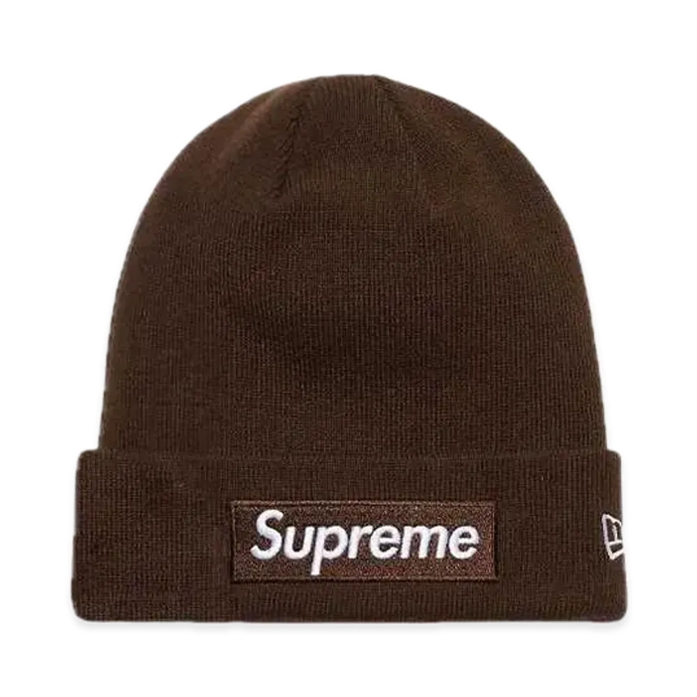 Supreme New Era Box Logo Beanie "Brown" (21FW)