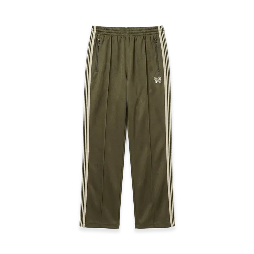 NEEDLES x STUDIOUS Track Pant - Poly Smooth "Olive"