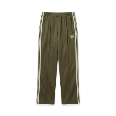 NEEDLES x STUDIOUS Track Pant - Poly Smooth "Olive"