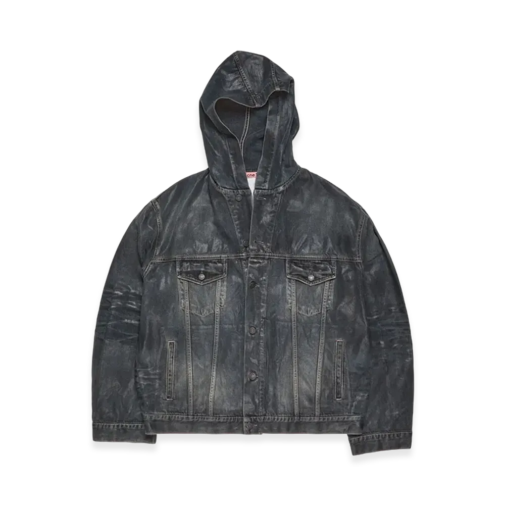 Acne Studios Hooded Denim Jacket "Black"