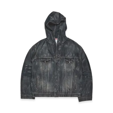 Acne Studios Hooded Denim Jacket "Black"