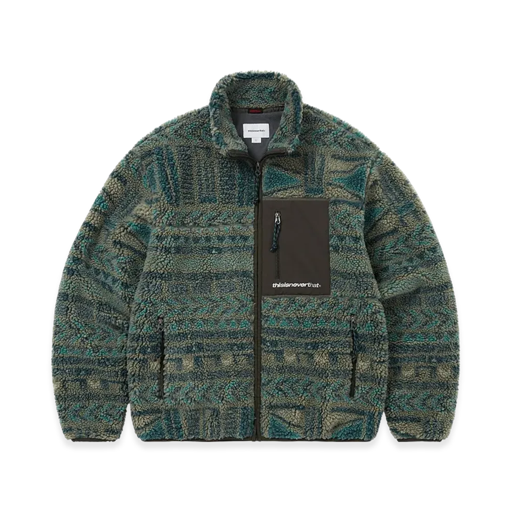 thisisneverthat SP Sherpa Fleece Jacket "Olive"