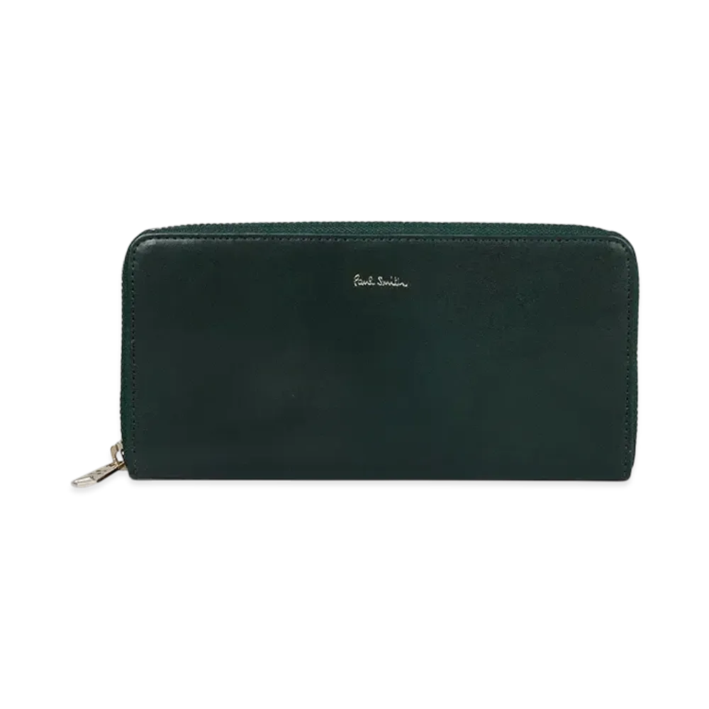 Paul Smith Vegetarian Round Zip Long Wallet "Green"