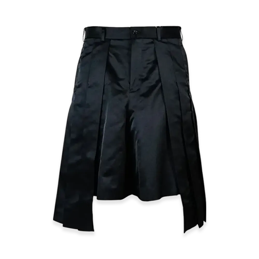 COMME des GARCONS HOMME PLUS Polyester Satin Shorts "Black"