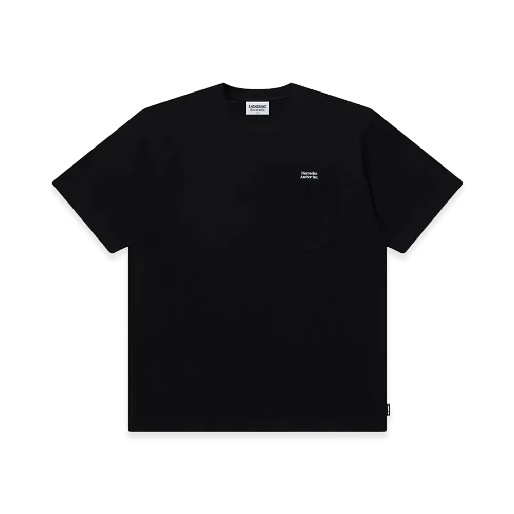 Mercedes Anchor inc. Small Logo Pocket Tee "Black"