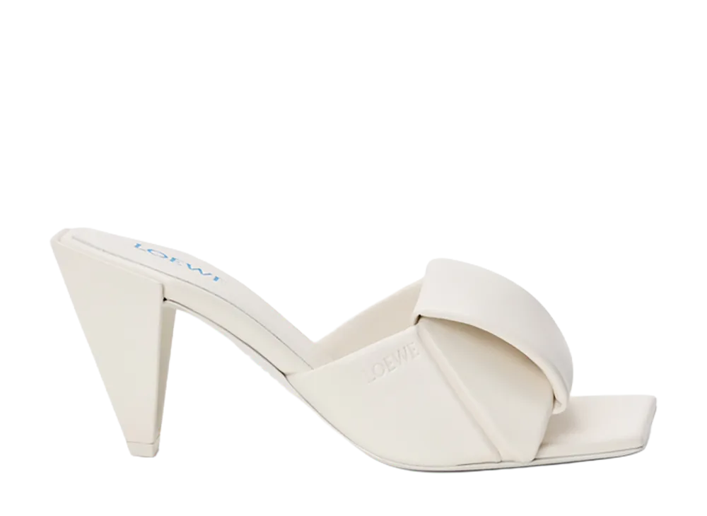 LOEWE Women's Origami Slide Lambskin "White"
