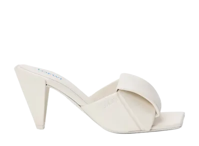 LOEWE Women's Origami Slide Lambskin "White"