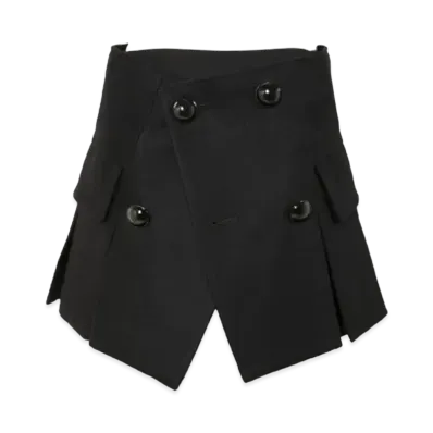 sacai Wool Melton Shorts "Black"